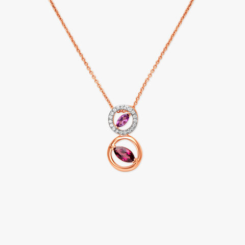 Eternal Ringlets! Diamond Pendant with Chain