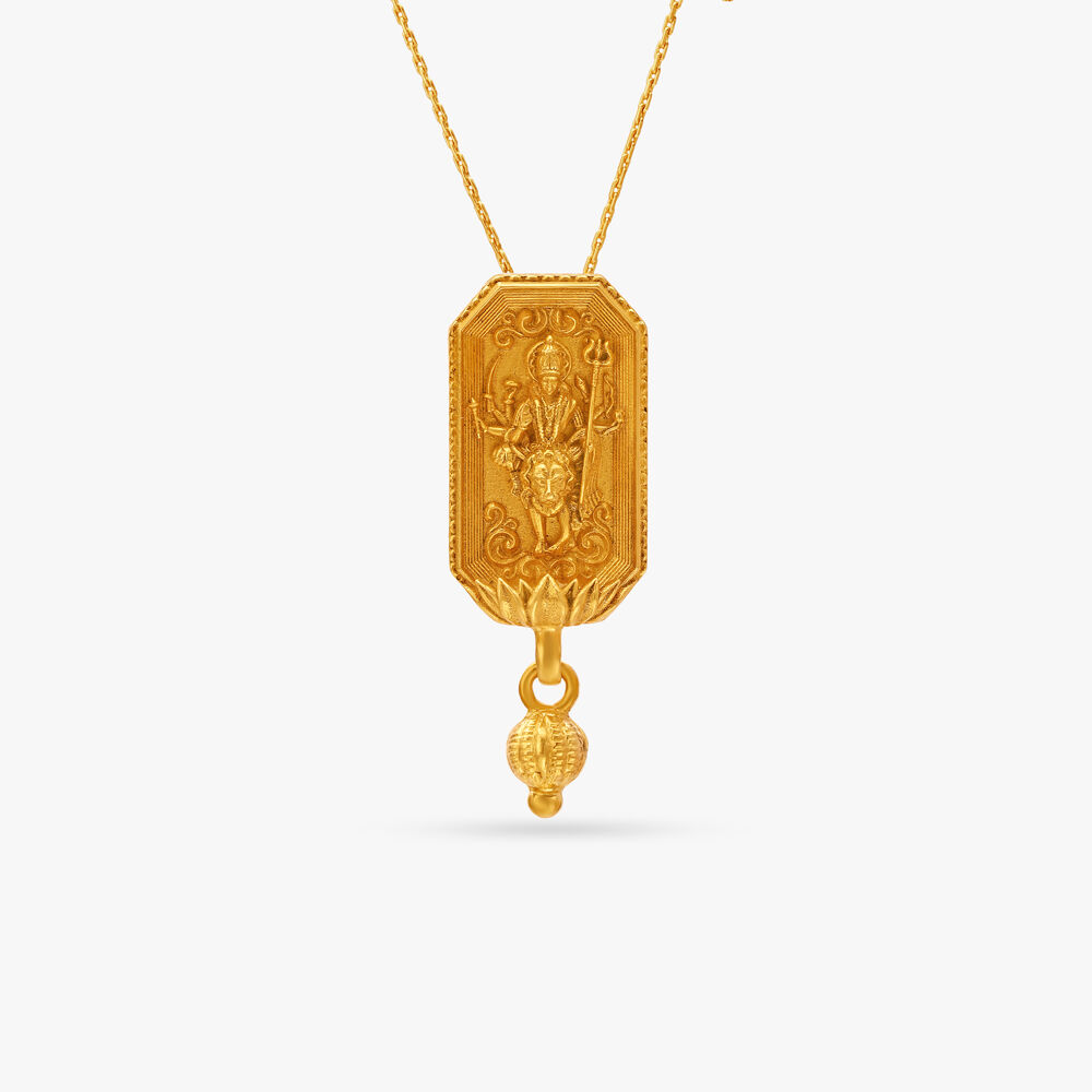 Durga pendant best sale gold tanishq