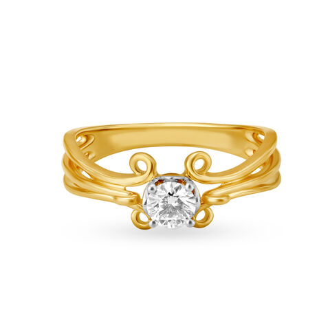Stellar Flowerbud Solitaire Ring