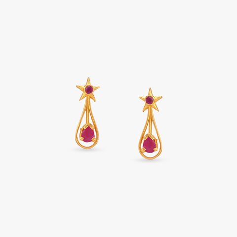 Starfire Drop Stud Earrings for Kids