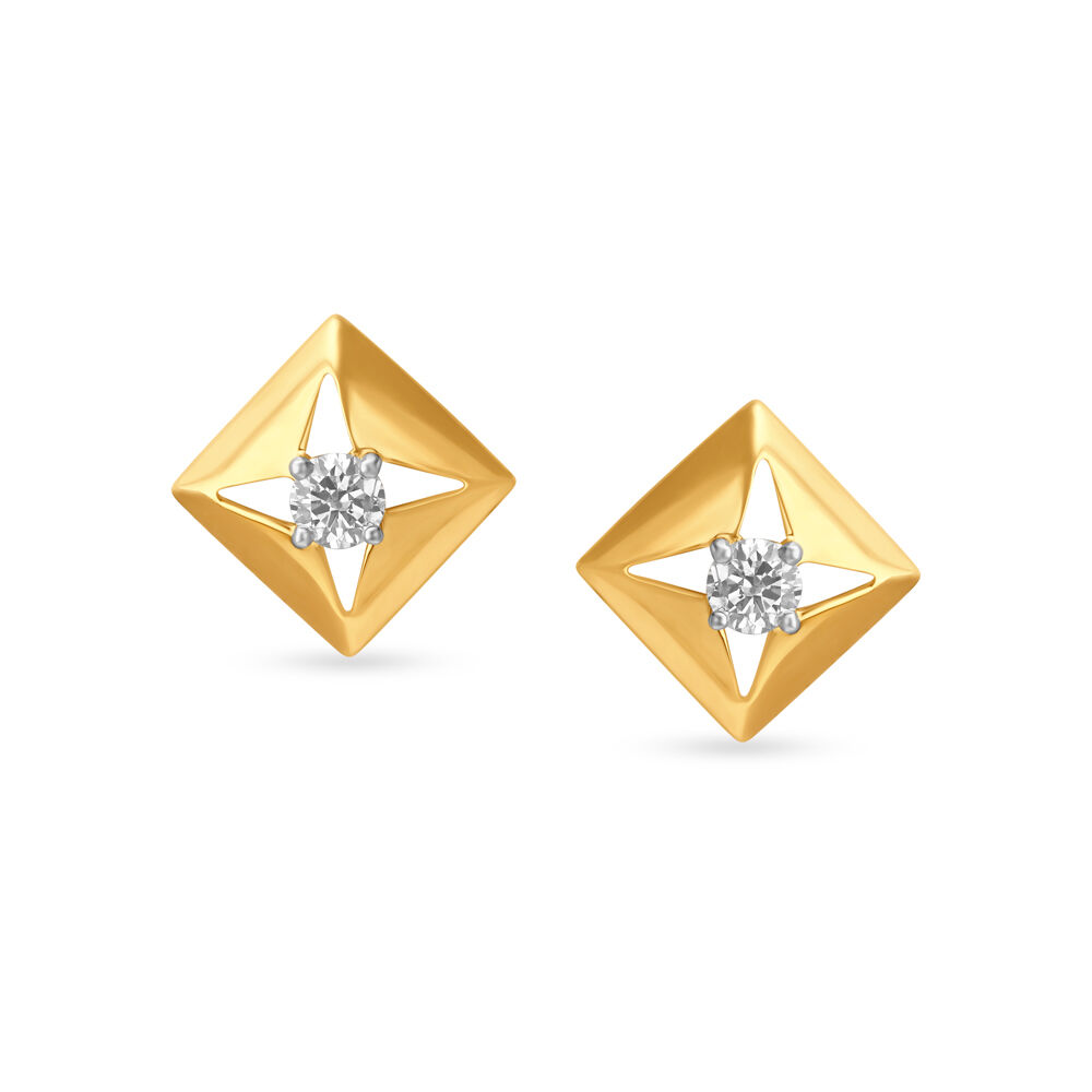 Buy Hanging Square Diamond Earrings Online