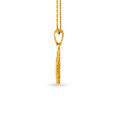 Traditional Yellow Gold Semicircle Pendant,,hi-res image number null