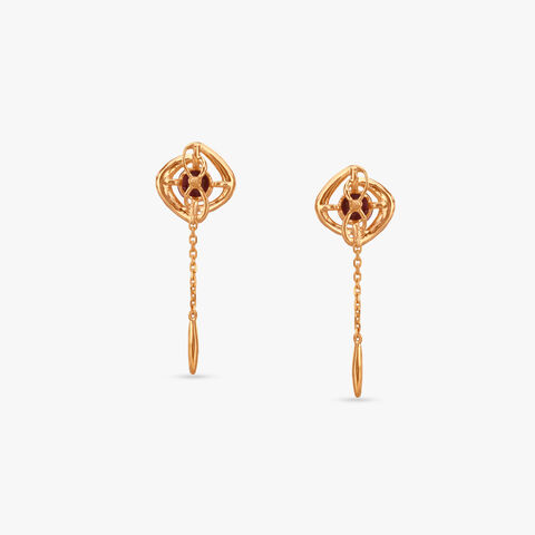 Pink Bliss Diamond Drop Earrings