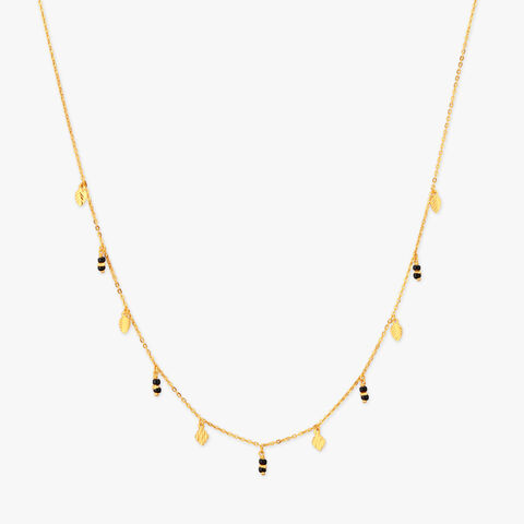 Falling Leaf Gold Mangalsutra