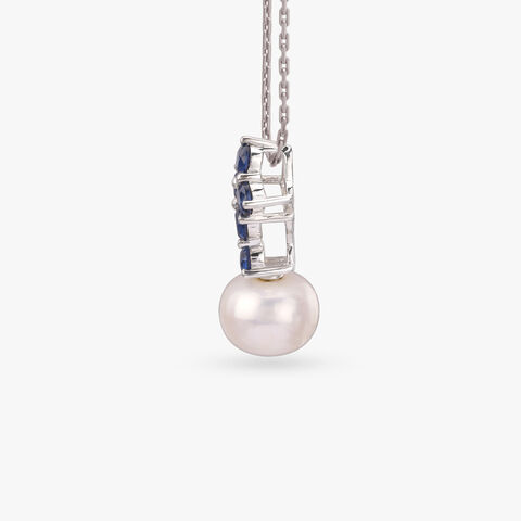 Azure Bloom Silver Pendant