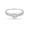Scintillating 18 Karat White Gold And Diamond Finger Ring,,hi-res image number null