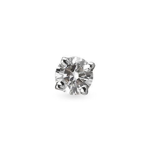 Shimmering Single Stone Diamond Nose Pin