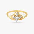 Elegant Floral Diamond Ring,,hi-res image number null