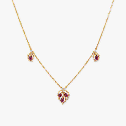 Trio Blossom Diamond Necklace