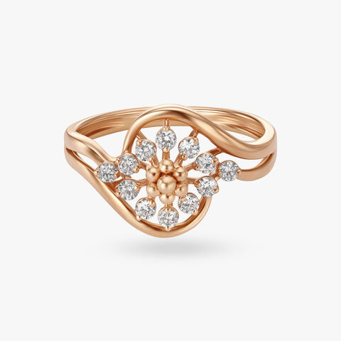 Dainty Diamond Finger Ring alternate view 1