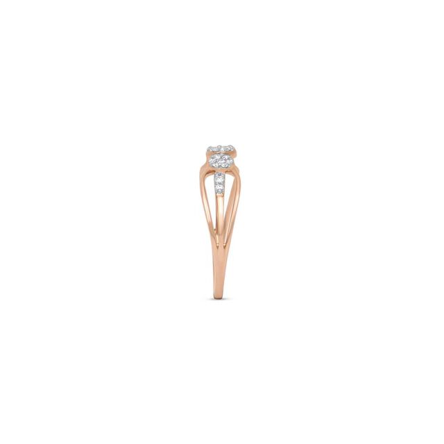 14 KT Rose Gold Enticing Diamond Ring,,hi-res image number null