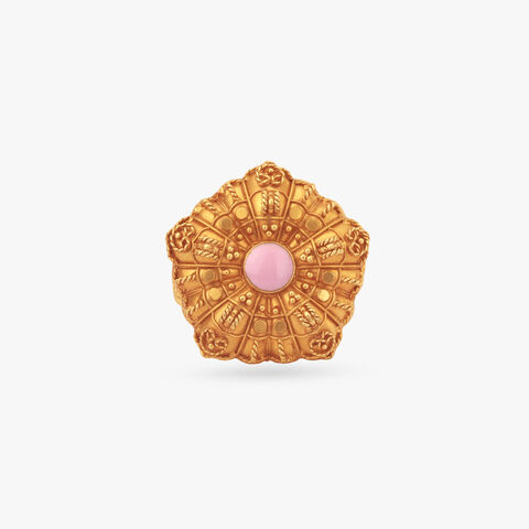 Dawn Blush Gold Finger Ring