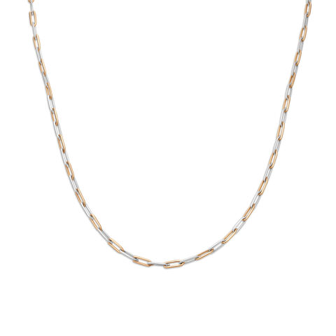 Sophisticated Platinum and Rose Gold Chain