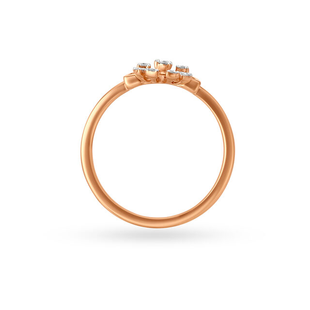 18KT Gold Ring With A Floral Crown,,hi-res image number null