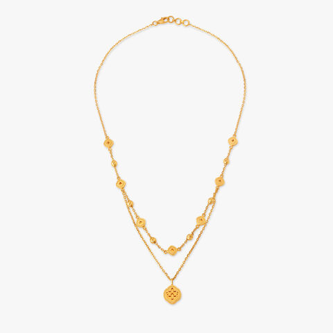 Jaunty Sparkle Layered Necklace Set