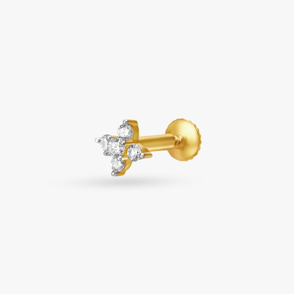 Tanishq diamond nose pin designs with price store