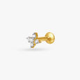 Floral Diamond Nose Pin,,hi-res image number null