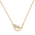 Mamma Mia 14 KT Yellow Gold Luna Love  Pendant with Chain for Kids,,hi-res image number null