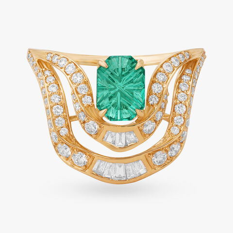 Verdant Crest Diamond Ring