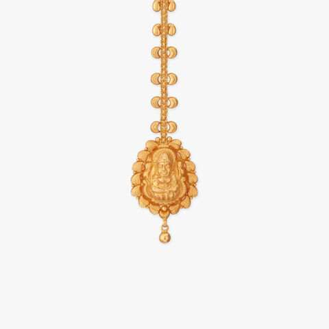 Divine Bloom Gold Maang Tikka