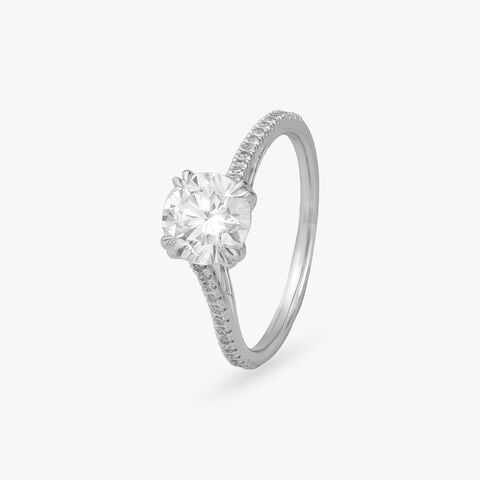 Radiant Sparkle Solitaire Ring