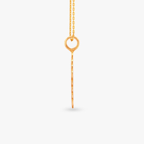 Geo Cross Gold Pendant
