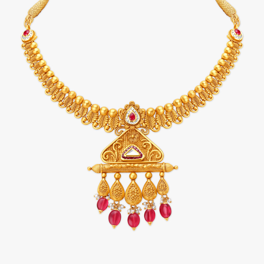 Tanishq kundan necklace set outlet designs with price