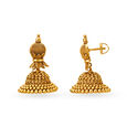 Traditional Yellow Gold Floral Drop Earrings,,hi-res image number null