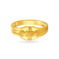 Artistic Pattern Gold Finger Ring For Men,,hi-res image number null