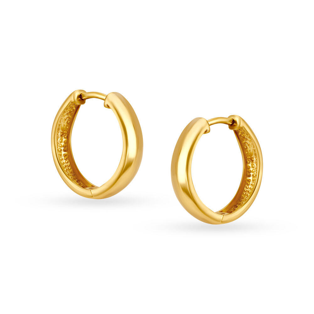 Hoop shop earrings tanishq