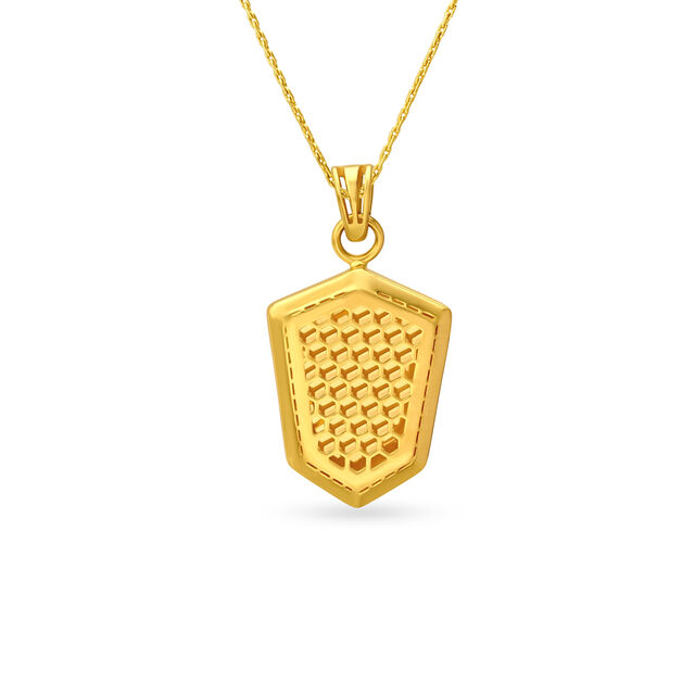 Islamic Symbol Engraved Men's Laser Cut Pendant,,hi-res image number null