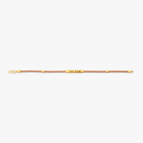 Sai Ram Serenity Gold Bracelet for Men