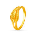 Artistic Yellow Gold Looped Finger Ring,,hi-res image number null