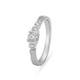 Enchanting White Platinum Finger Ring,,hi-res image number null