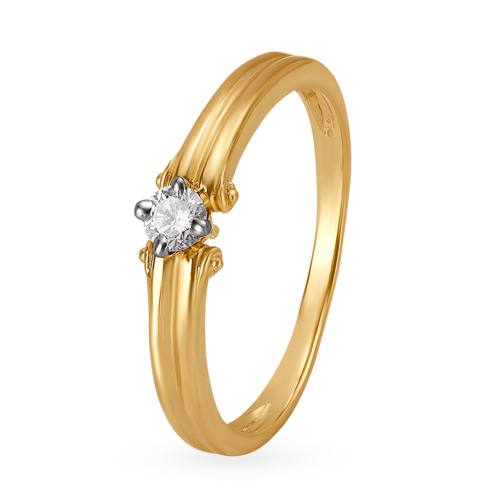 Buy Mia By Tanishq Nature's Finest Gold Glowing Leaves Ring Online At Best  Price @ Tata CLiQ