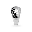 Silver Finger Ring With Enamel Coating,,hi-res image number null