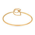 14 KT Yellow Gold Interwoven Elegance Bangle,,hi-res image number null