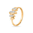 14 KT Yellow Gold And Diamond Marquise Ring,,hi-res image number null