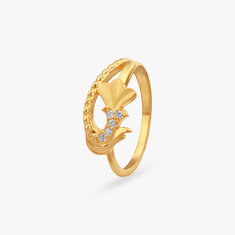 Bloom Curl Gold Ring