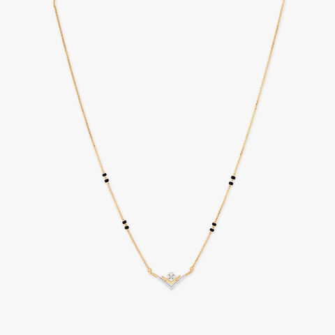 Floral Peak Diamond Mangalsutra