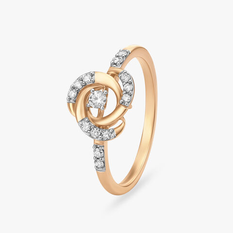 Radiant Rose Serenade Diamond Finger Ring