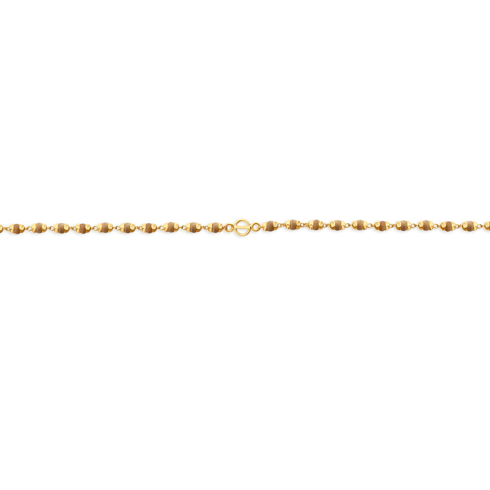 Tulsi mala in gold best sale