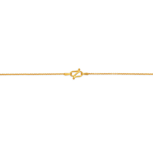 Sweet Snake Gold Pendant with Chain For Kids,,hi-res image number null