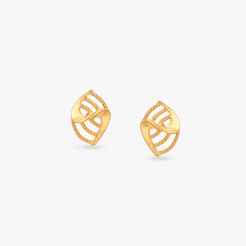 Tiny Glow Gold Stud Earrings for Kids