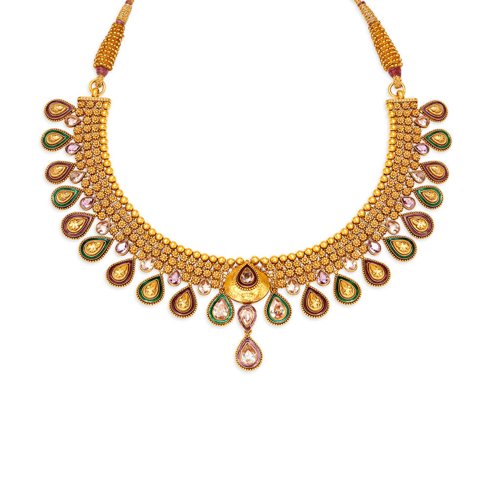 Sublime Gold Necklace Set for the Tamil Bride