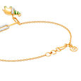 14 Karat Yellow Gold Enchanting Elephant Diamond Bracelet,,hi-res image number null