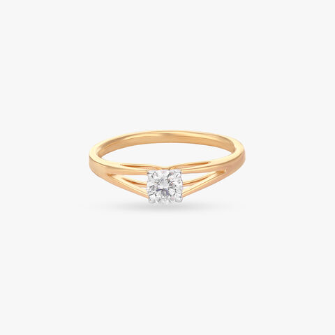 Open Embrace Solitaire Ring