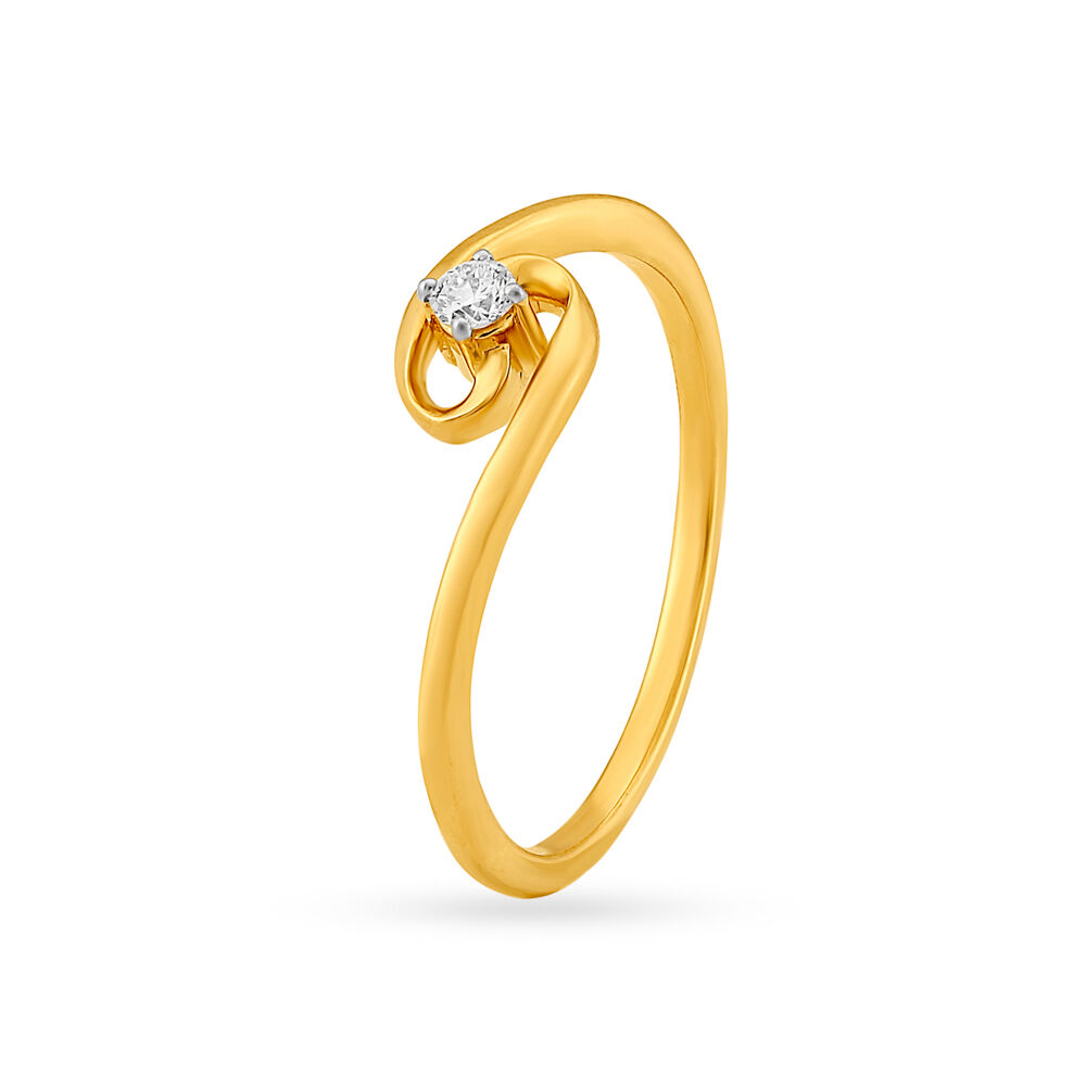 Delicate Graceful Diamond Ring
