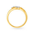 Sleek Seven Stone Floral Motif Diamond Finger Ring,,hi-res image number null