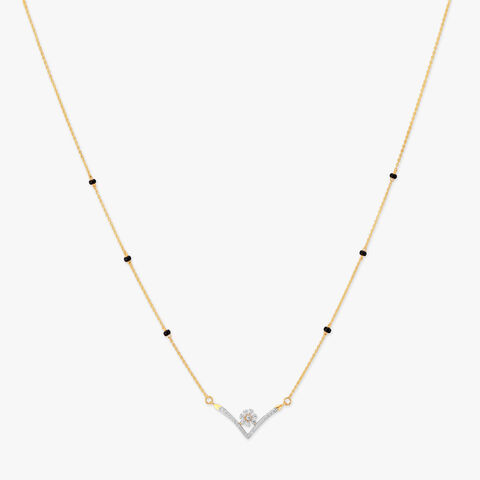 Chevron Bloom Diamond Mangalsutra